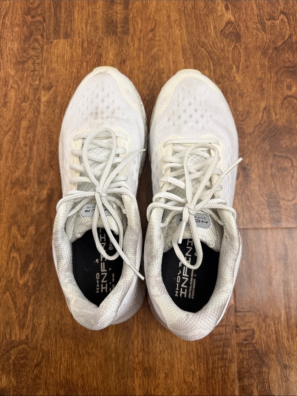 Under Armour Off-White Mesh Running Shoes - Picture 5 of 14
